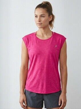 Women's HEAD Hot Pink Activewear Tank Top Size Medium Sleveless